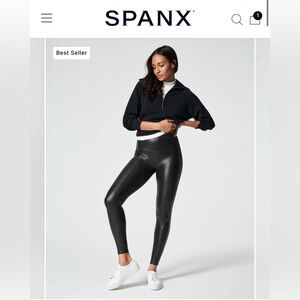 Spanx Faux Leather Leggings